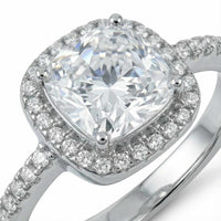 Thumbnail for Bague fiançailles argent — photo produit sur fond blanc