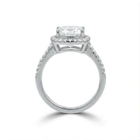 Thumbnail for Bague fiançailles argent — photo produit sur fond blanc