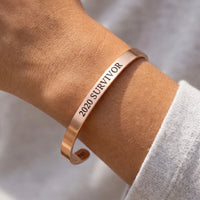 Thumbnail for Mutmach armband — Nahaufnahme der Details, Roségold | SKU: 2020s-rg