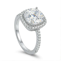 Thumbnail for Bague fiançailles argent — photo produit sur fond blanc