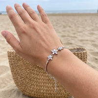 Thumbnail for Bracelet chaîne — photo portée, taille réelle, argent | SKU: 422177-white-gold-XS-S