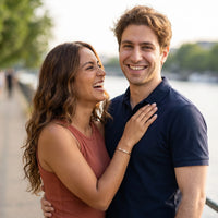 Thumbnail for Bracelet confiance en soi — photo en couple, or rose | SKU: bgby-rg