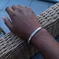 Thumbnail for Bracelet confiance en soi — photo portée, taille réelle, argent | SKU: bgby-wg
