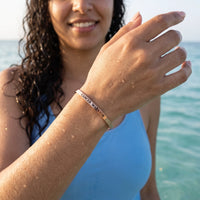 Thumbnail for Cancer bracelets — worn in the water, waterproof, rose gold | SKU: 7220397-rose-gold-plated