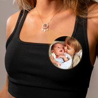 Thumbnail for Dream Catcher Photo Personalised Necklace  - Photo Necklace - Photo Projection Necklace Necklace Brother & Sisters