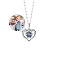 Thumbnail for Eternal Photo Personalised Necklace  - Rose Gold Heart Necklace - Custom Necklace Necklace Silver Brother & Sisters