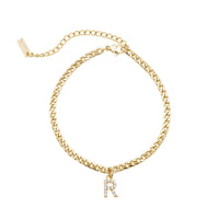 Thumbnail for Gold Initial Anklet - Ankle Bracelet - Anklet for Women - Gold Leg Bracelet Anklet R Brother & Sisters
