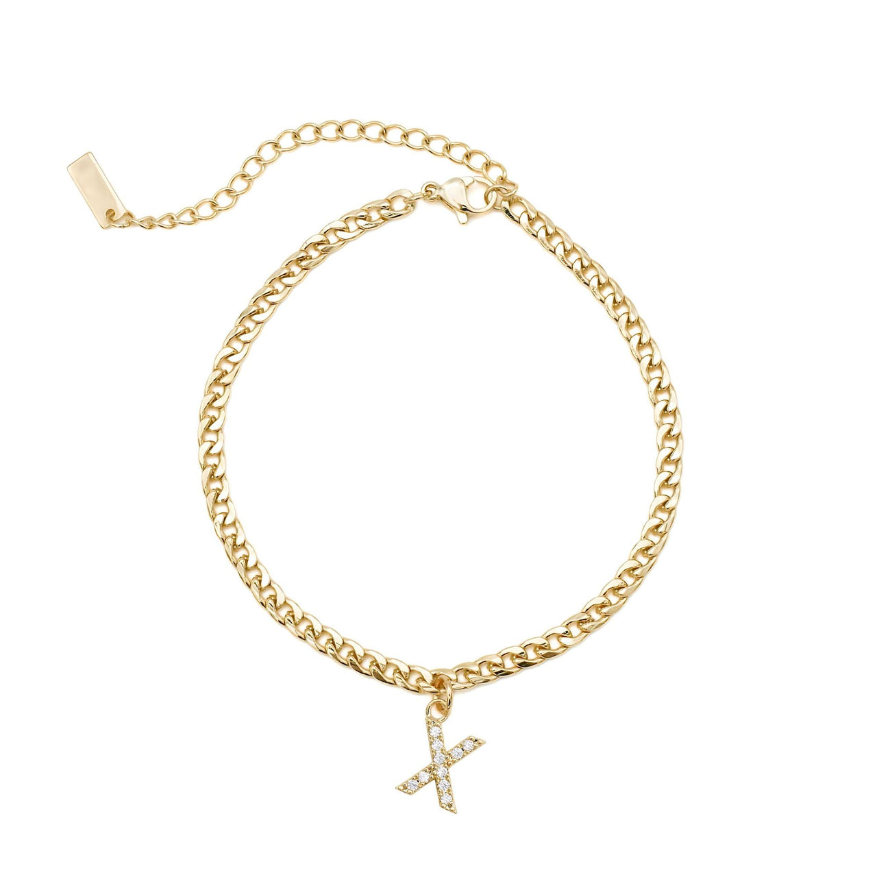 Gold Initial Anklet - Ankle Bracelet - Anklet for Women - Gold Leg Bracelet Anklet X Brother & Sisters