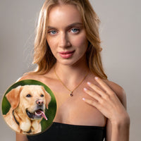Thumbnail for Halo Photo Necklace - Personalised Necklace - Customised Necklace Necklace Brother & Sisters