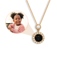 Thumbnail for Halo Photo Necklace - Personalised Necklace - Customised Necklace Necklace Brother & Sisters