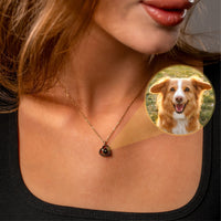 Thumbnail for Heart Photo Necklace - Personalised Necklace - Customised Necklace Necklace Brother & Sisters