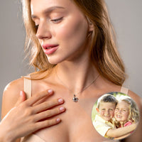 Thumbnail for Infinite Photo Personalised Necklace  - Photo Necklace - Photo Projection Necklace Necklace Brother & Sisters
