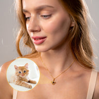 Thumbnail for Infinite Photo Personalised Necklace  - Photo Necklace - Photo Projection Necklace Necklace Brother & Sisters