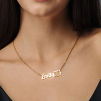 Thumbnail for Kitty Name Necklace - Personalised Necklace - Custom Necklace - Necklaces for Girlfriend - Necklaces for Moms Necklace Brother & Sisters