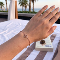 Thumbnail for Minimalistische armband — gedragen, echte grootte, rosé goud | SKU: 11662607-rose-gold