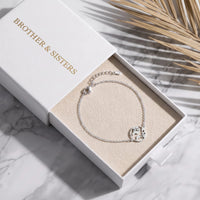 Thumbnail for Wereldbol armband — in de cadeaudoos, zilver | SKU: 22665062-white-gold