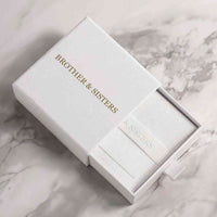 Thumbnail for Elegant white gift box by Brother & Sisters for Padlock Photo Necklace.