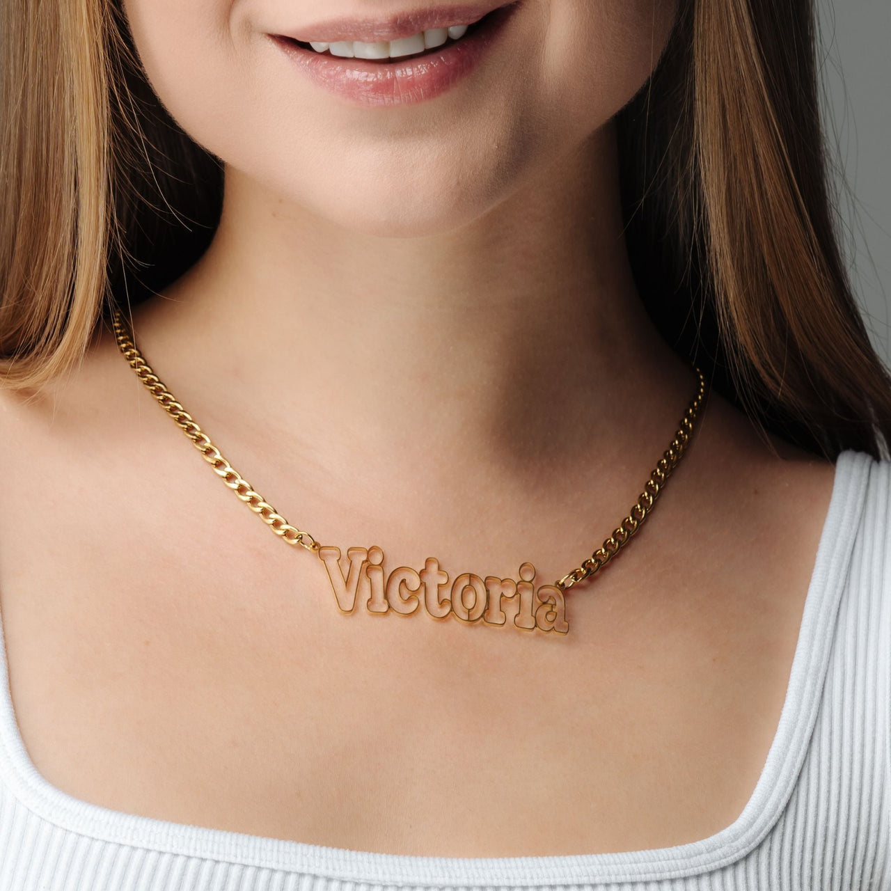 Luxury Name Necklace - Personalised Necklace - Birthday Gifts for Her - Custom Necklace - Necklaces for Girlfriend Necklace Gold Brother & Sisters