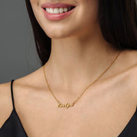 Thumbnail for Minimalist Name Necklace - Personalised Necklace - Birthday Gifts for Her - Custom Necklace - Necklaces for Girlfriend Necklace Brother & Sisters