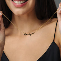 Thumbnail for Minimalist Name Necklace - Personalised Necklace - Birthday Gifts for Her - Custom Necklace - Necklaces for Girlfriend Necklace Brother & Sisters