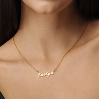 Thumbnail for Minimalist Name Necklace - Personalised Necklace - Birthday Gifts for Her - Custom Necklace - Necklaces for Girlfriend Necklace Gold Brother & Sisters