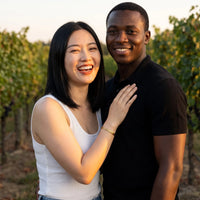 Thumbnail for Bracelet message — photo en couple, or | SKU: nftd-g