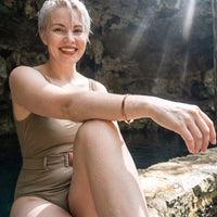 Thumbnail for Bracelet jonc gravé — photo portée au bord de l'eau, or rose | SKU: nftd-rg
