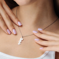 Thumbnail for Paw Name Necklace - Custom Name Necklace - Personalized Necklace - Necklace for Best Friend - Gifts for Mother's Day Necklace Brother & Sisters