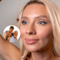 Thumbnail for Protect Photo Personalised Necklace  - Photo Necklace - Photo Projection Necklace Necklace Brother & Sisters