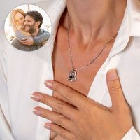 Thumbnail for Romantic Photo Personalised Necklace  - Gold Heart Necklace - Silver Heart Necklace - Custom Necklace Necklace Brother & Sisters
