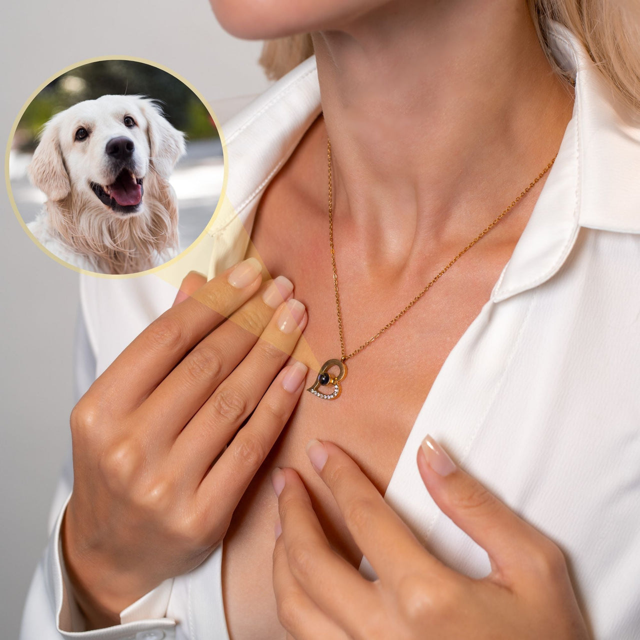 Romantic Photo Personalised Necklace  - Gold Heart Necklace - Silver Heart Necklace - Custom Necklace Necklace Brother & Sisters