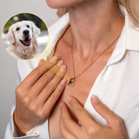 Thumbnail for Romantic Photo Personalised Necklace  - Gold Heart Necklace - Silver Heart Necklace - Custom Necklace Necklace Brother & Sisters