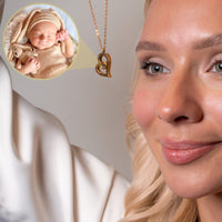 Thumbnail for Romantic Photo Personalised Necklace  - Gold Heart Necklace - Silver Heart Necklace - Custom Necklace Necklace Brother & Sisters