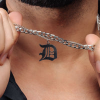 Thumbnail for Silver Man Necklace - Initial Necklace - Unique Letter Necklace - Mens Chain Necklace Necklace Brother & Sisters
