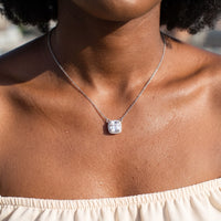 Thumbnail for Kette viereck — Nahaufnahme der Details, Silber | SKU: 505721