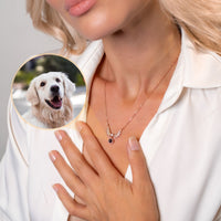 Thumbnail for Wings Photo Personalised Necklace  - Photo Necklace - Photo Projection Necklace Necklace Brother & Sisters