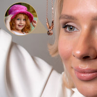 Thumbnail for Wings Photo Personalised Necklace  - Photo Necklace - Photo Projection Necklace Necklace Brother & Sisters
