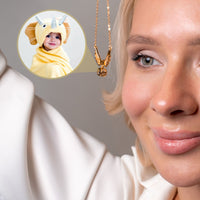 Thumbnail for Wings Photo Personalised Necklace  - Photo Necklace - Photo Projection Necklace Necklace Brother & Sisters