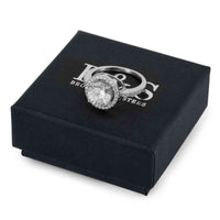 Thumbnail for Halo ring — in the gift box, silver