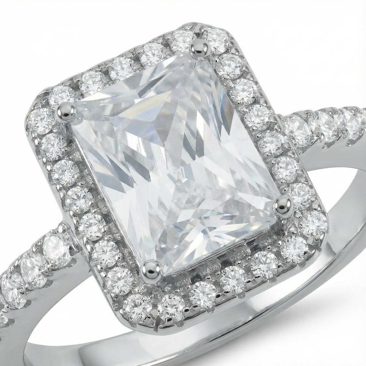 Silberner Rechteckring