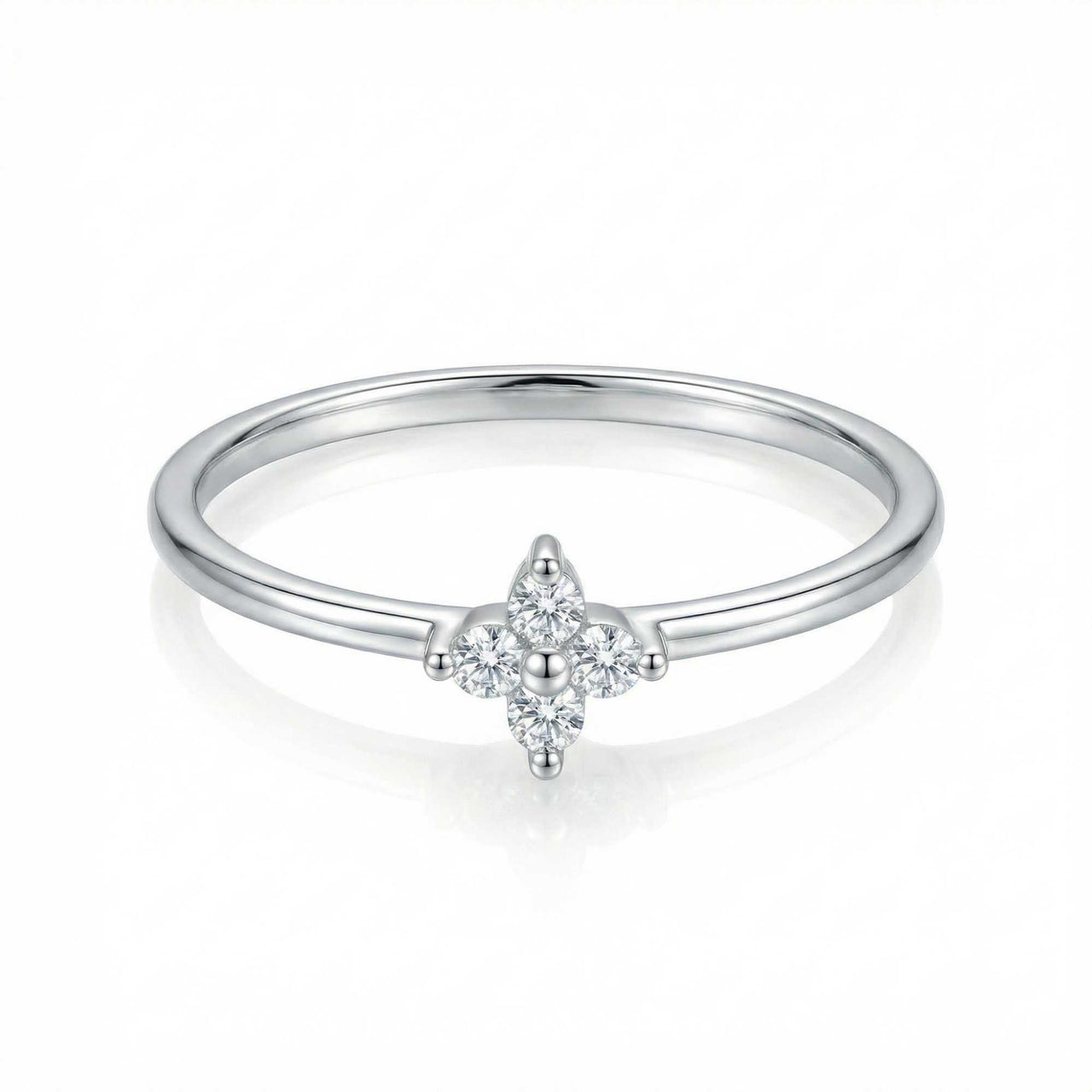 Kristall Blumen Ring