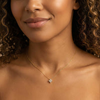 Thumbnail for Kristall Blumen Anhänger Kette