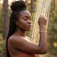 Thumbnail for 2020 Survivor, gold bracelet — outdoor shower | SKU: 2020s-rg