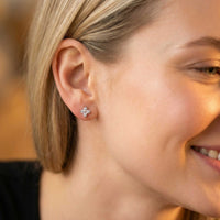 Thumbnail for Kristall Blumen Ohrstecker