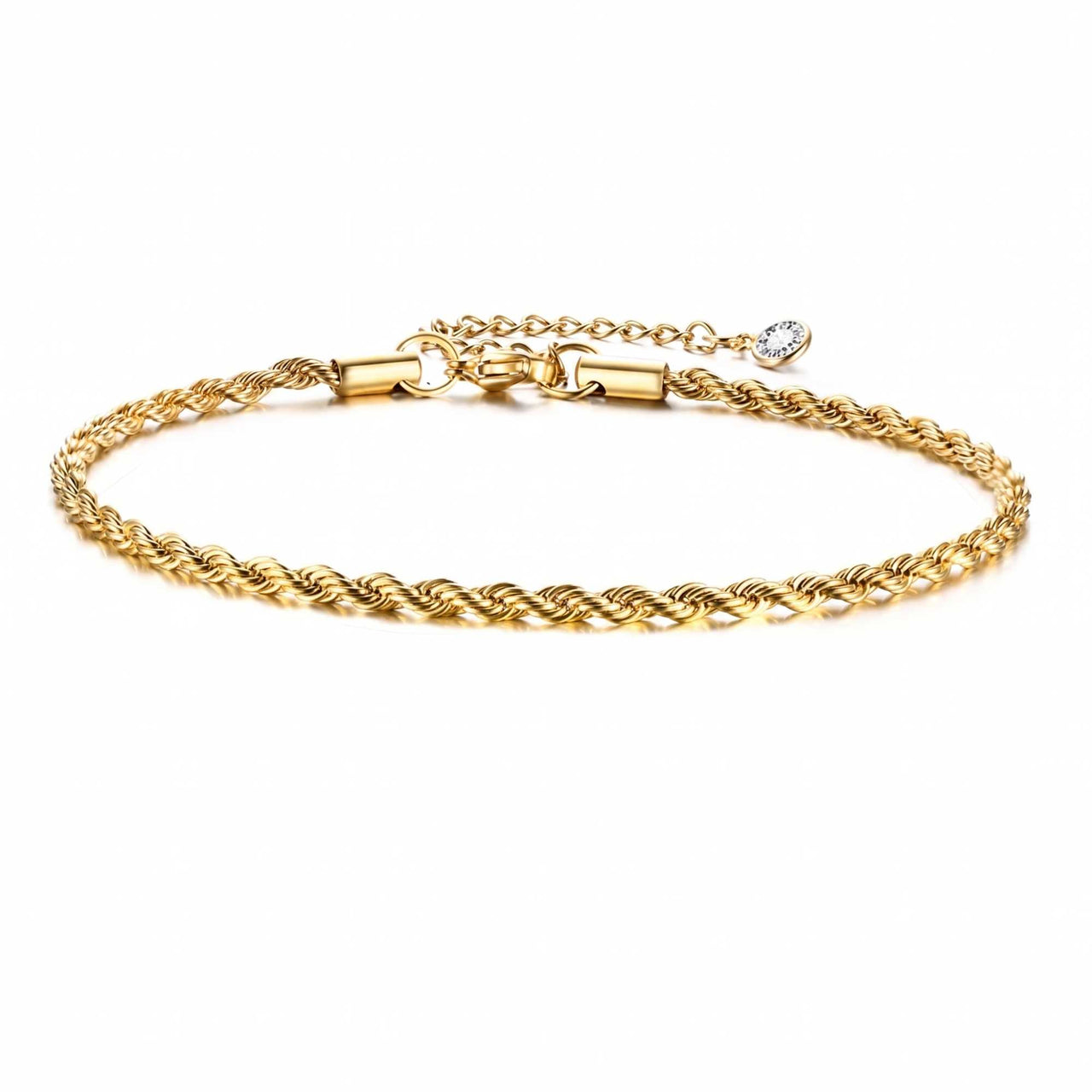 Portofino Fußkettchen Gold Kordelkette