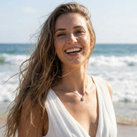 Thumbnail for Kristall Blumen Anhänger Kette