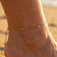 Thumbnail for Sorrento Fußkettchen Gold Schlangenkette