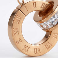 Thumbnail for Halskette mit verbundenen Ringen & Kristallen