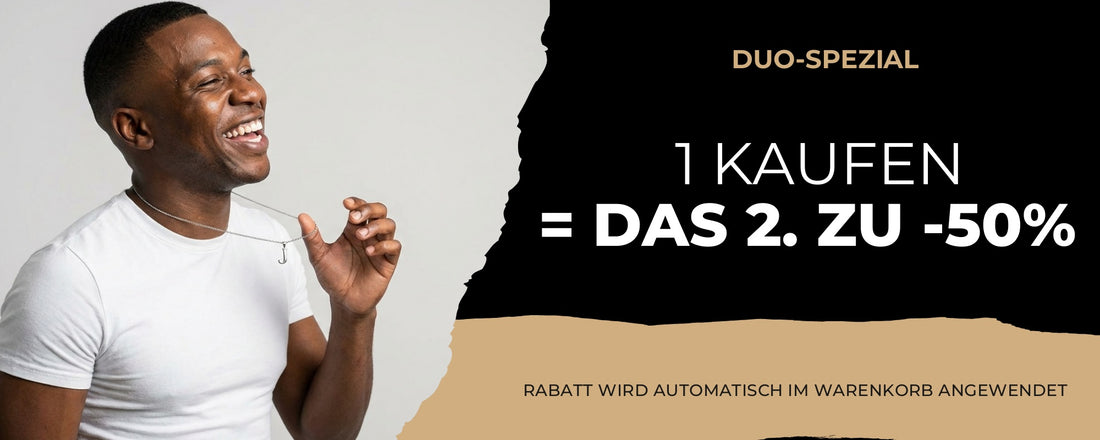 Men Initial Necklace - Duo-Spezial 1 kaufen 2. zu -50%