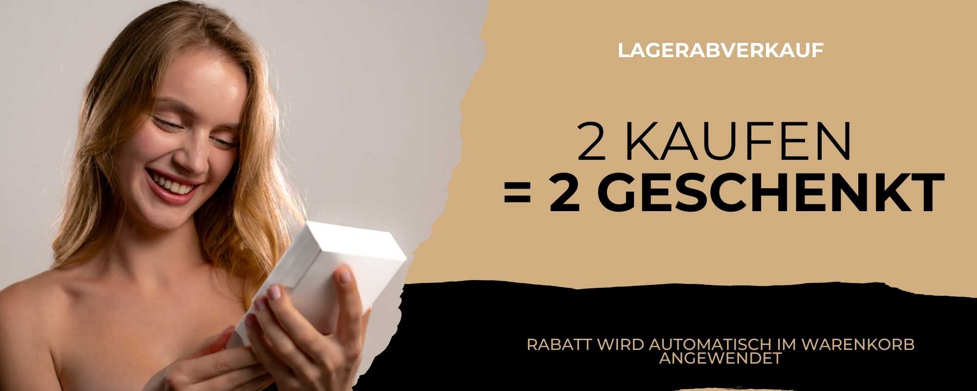 LAGERABVERKAUF 2 kaufen = 2 geschenkt